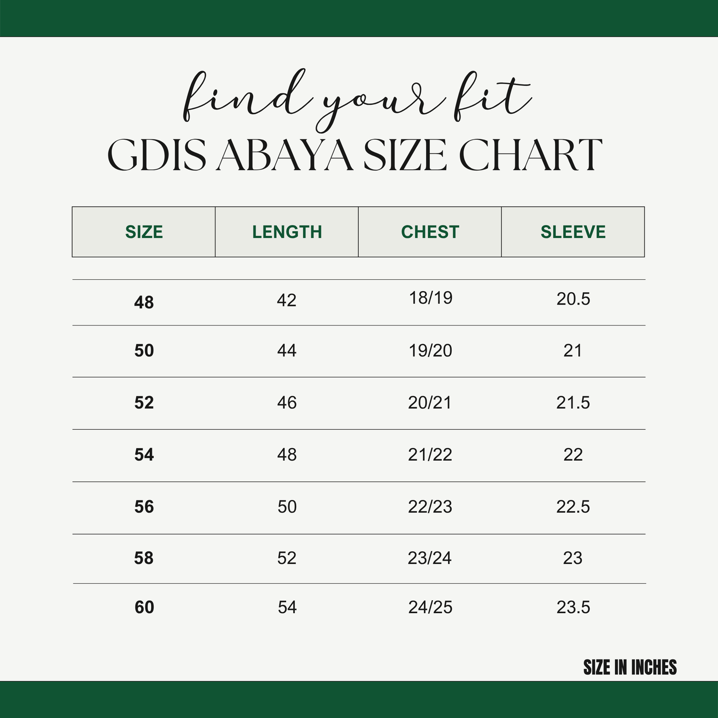 Girls Abaya (Gr. 5-9) - Mandatory