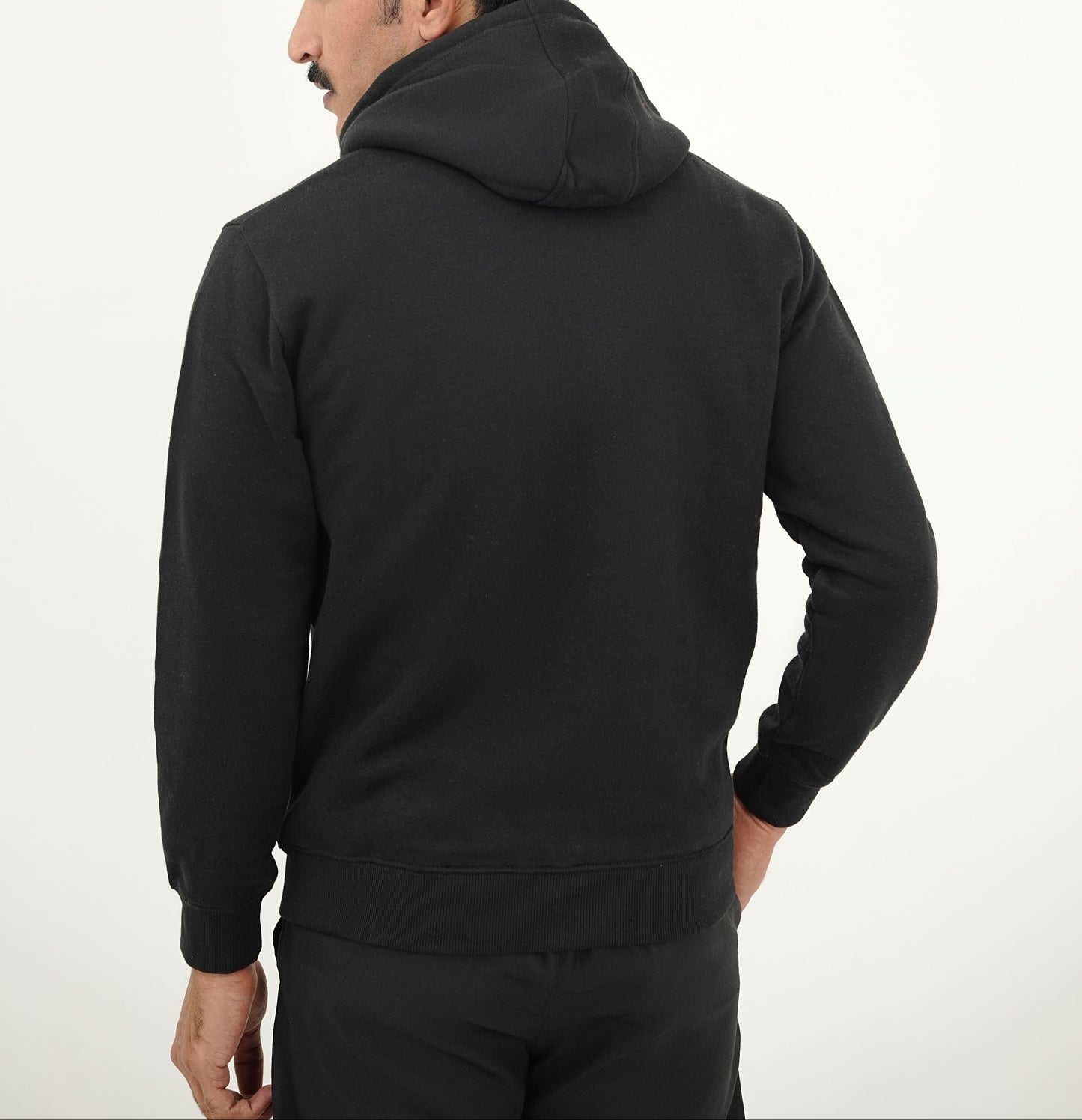 Black Zip-Up Hoodie