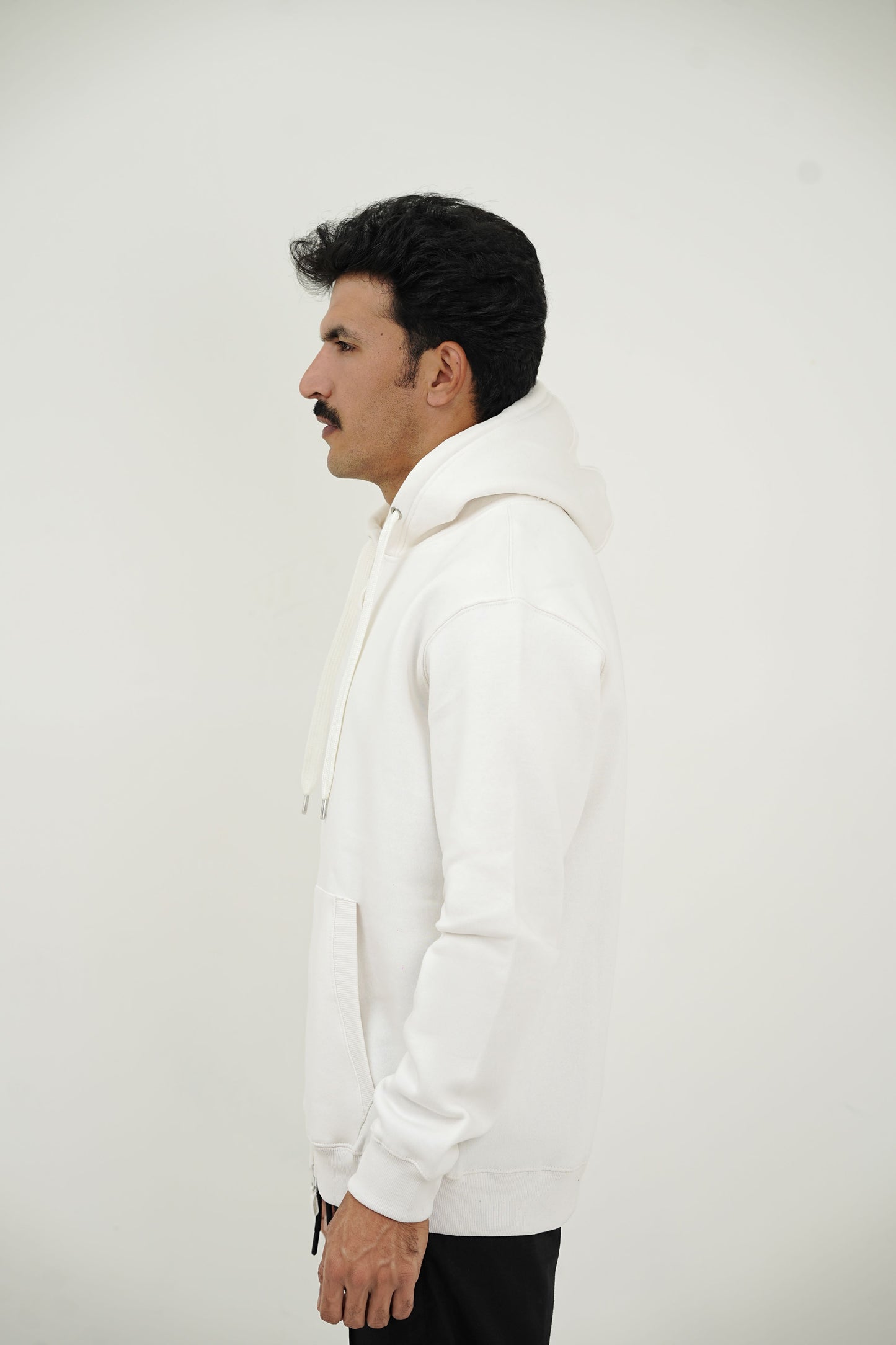 White Zip-Up Hoodie
