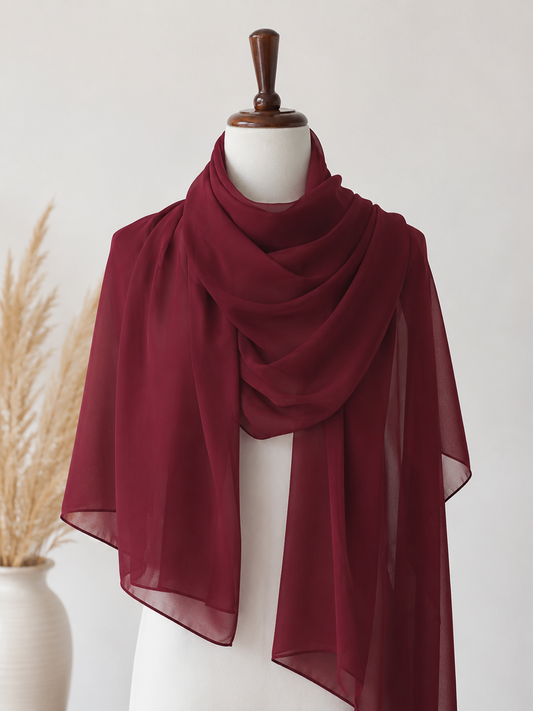 Junior High Hijab (Chiffon)